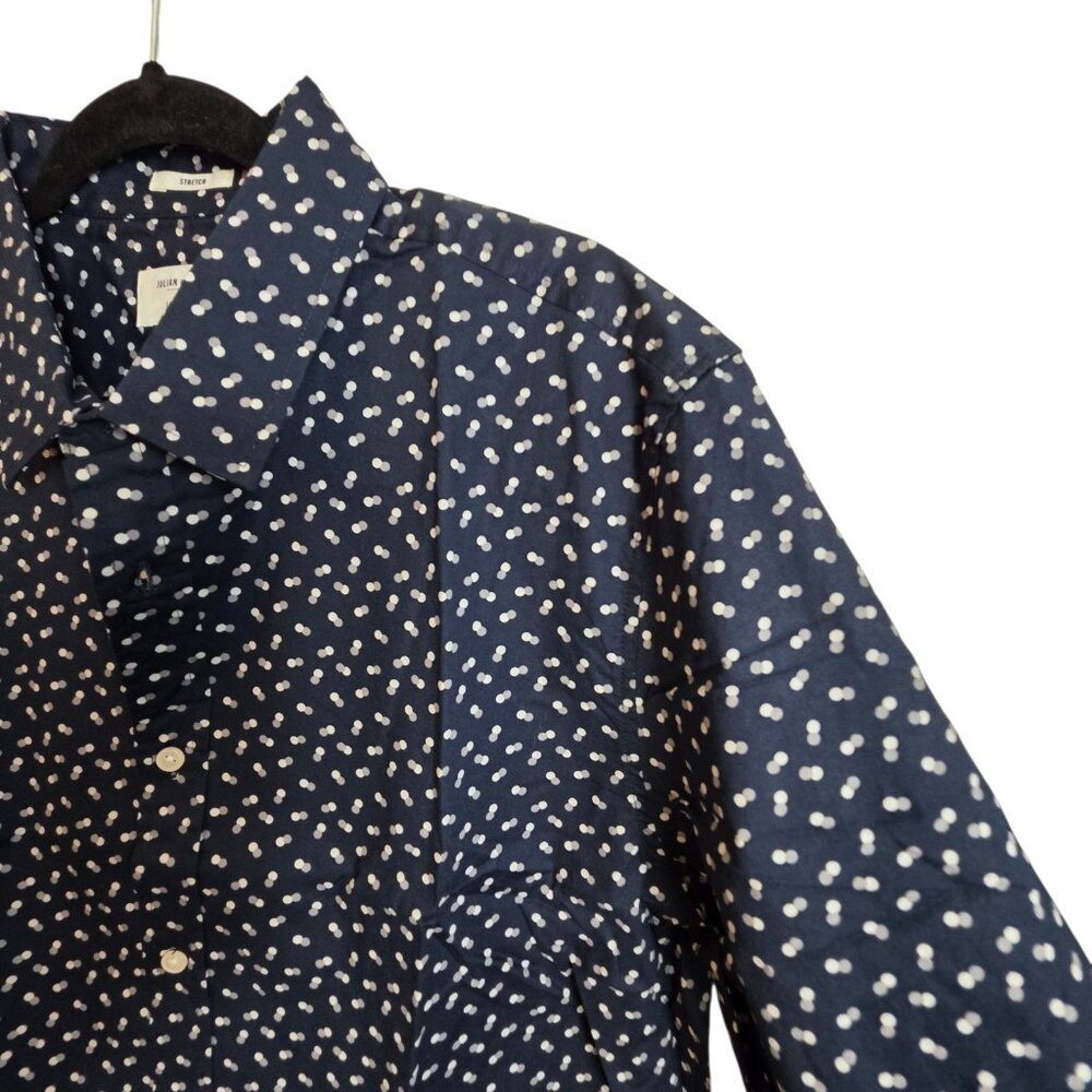 Julian & Mark Shirt Mens Large Stretch Button Up Long Sleeve Preppy Nautical - Picture 8 of 16